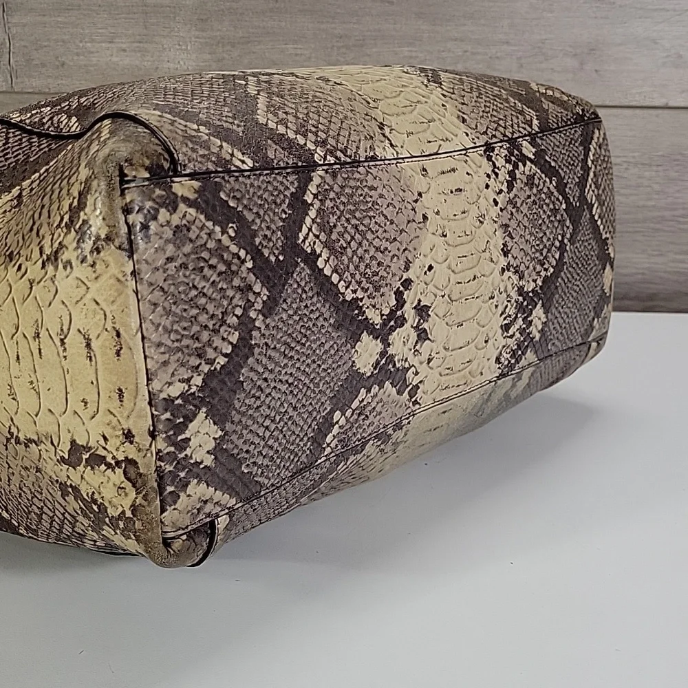 Coach Ava in Python Embossed Leather Tote Shoulder Bag F35888